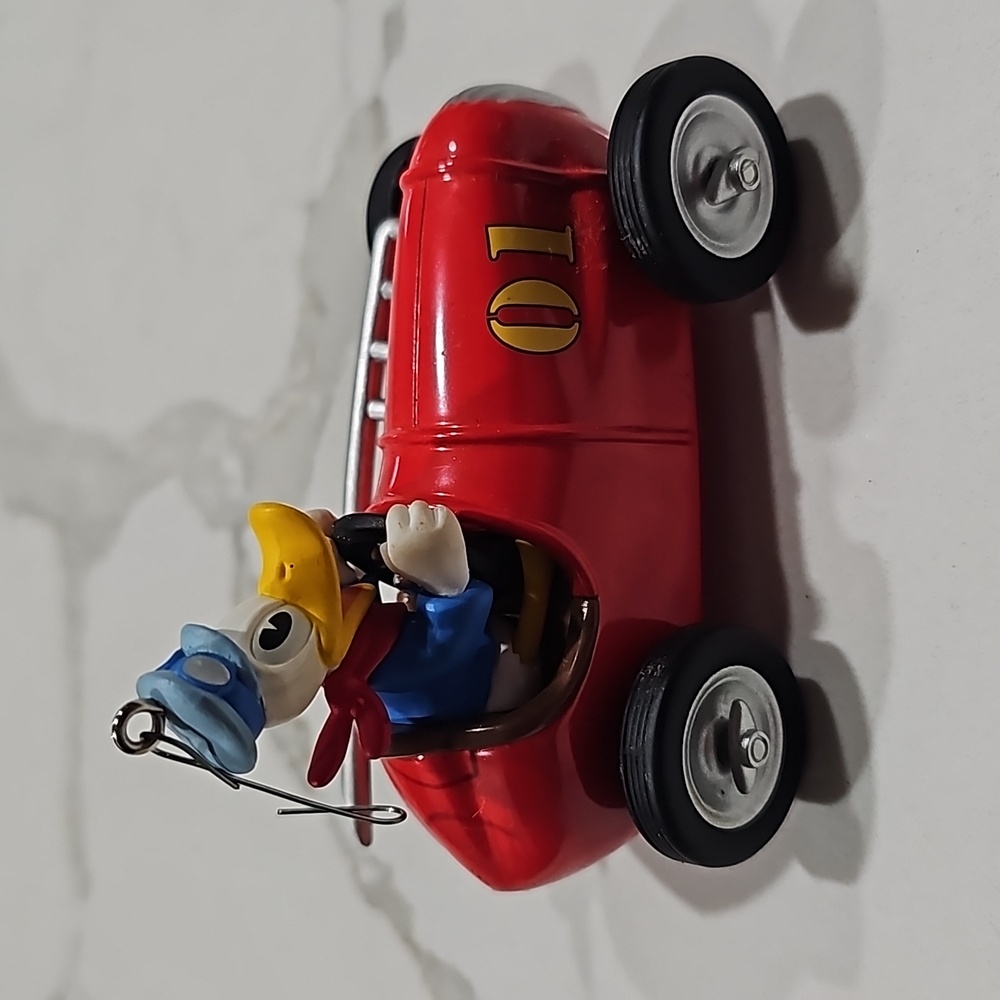 Diseny Hallmark Donald Duck Racing Car Ornament